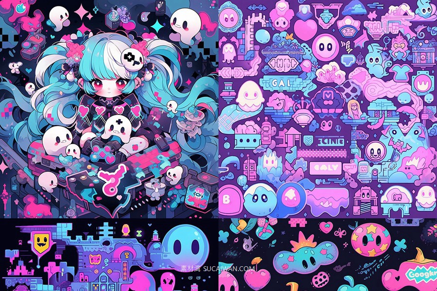 343款AI人工智能Midjourney生成复古动漫漫画电脑手机壁纸图片/关键词代码咒语素材包 343 Midjourney Prompts for Retro Anime , 第5张-素材湾丨精选海外优质设计素材资源 343款AI人工智能Midjourney生成复古动漫漫画电脑手机壁纸图片/关键词代码咒语素材包 343 Midjourney Prompts for Retro Anime , sucaiwan.com