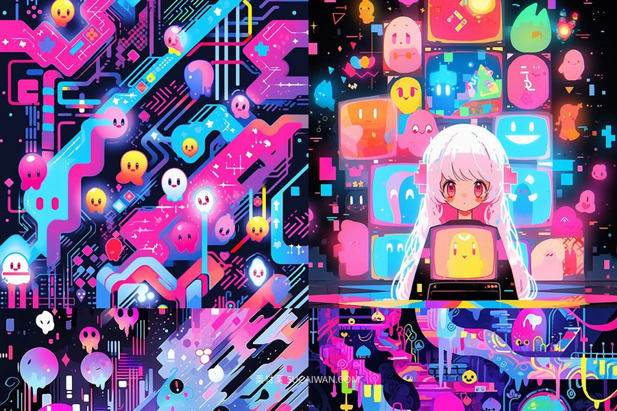 343款AI人工智能Midjourney生成复古动漫漫画电脑手机壁纸图片/关键词代码咒语素材包 343 Midjourney Prompts for Retro Anime , 第15张-素材湾丨精选海外优质设计素材资源 343款AI人工智能Midjourney生成复古动漫漫画电脑手机壁纸图片/关键词代码咒语素材包 343 Midjourney Prompts for Retro Anime , sucaiwan.com