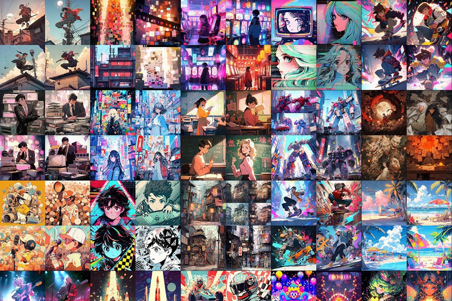 343款AI人工智能Midjourney生成复古动漫漫画电脑手机壁纸图片/关键词代码咒语素材包 343 Midjourney Prompts for Retro Anime , 第18张-素材湾丨精选海外优质设计素材资源 343款AI人工智能Midjourney生成复古动漫漫画电脑手机壁纸图片/关键词代码咒语素材包 343 Midjourney Prompts for Retro Anime , sucaiwan.com