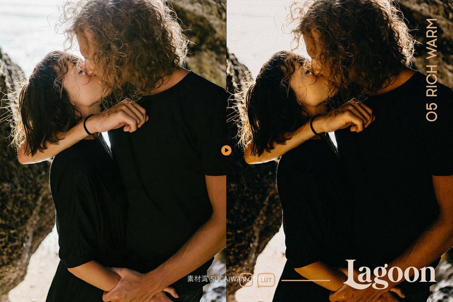深海洋温暖色调电影肖像旅行摄影照片调色Lightroom&LUT预设 Lagoon Lightroom Presets and LUTs , sucaiwan.com