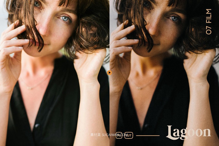 深海洋温暖色调电影肖像旅行摄影照片调色Lightroom&LUT预设 Lagoon Lightroom Presets and LUTs , sucaiwan.com