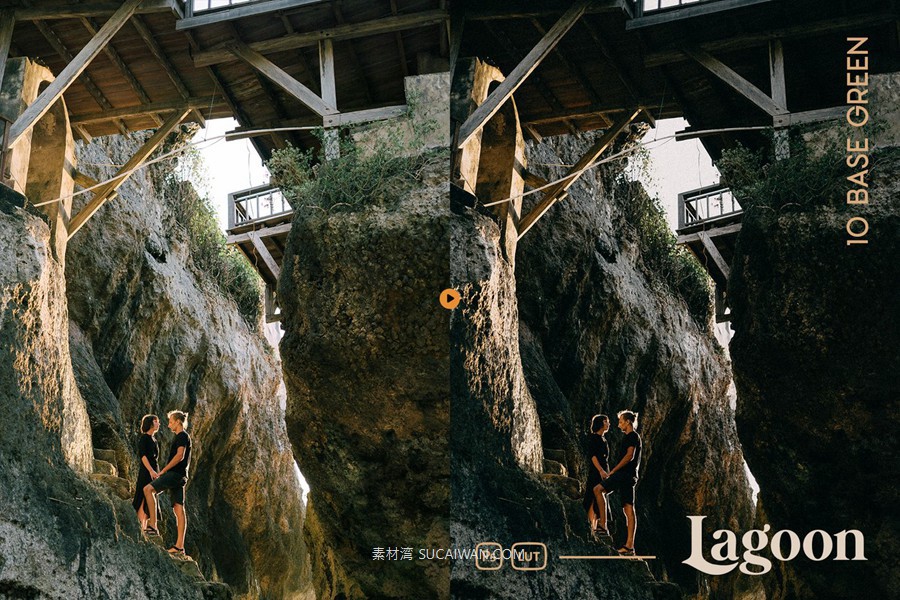 深海洋温暖色调电影肖像旅行摄影照片调色Lightroom&LUT预设 Lagoon Lightroom Presets and LUTs , sucaiwan.com