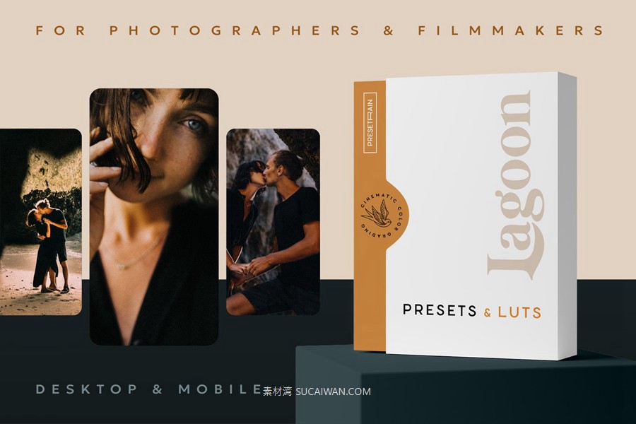 深海洋温暖色调电影肖像旅行摄影照片调色Lightroom&LUT预设 Lagoon Lightroom Presets and LUTs , sucaiwan.com