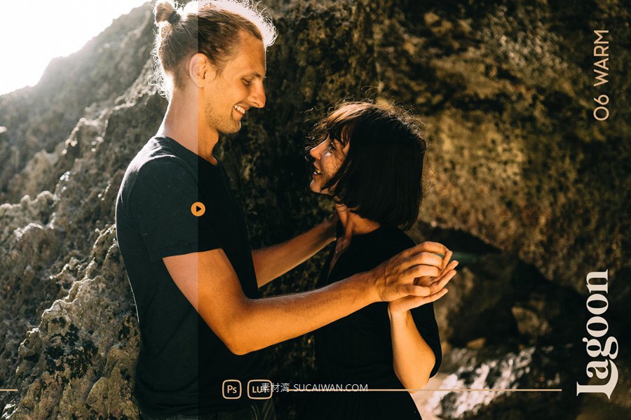 深海洋温暖色调电影肖像旅行摄影照片调色Lightroom&LUT预设 Lagoon Lightroom Presets and LUTs , sucaiwan.com