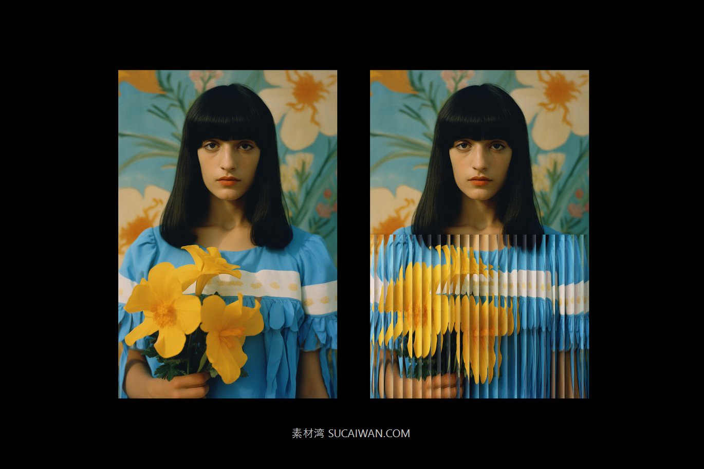 复古透明玻璃折射照片效果ps特效滤镜样机 Reeded Glass Poster Effect , 第2张-素材湾丨精选海外优质设计素材资源 复古透明玻璃折射照片效果ps特效滤镜样机 Reeded Glass Poster Effect , sucaiwan.com