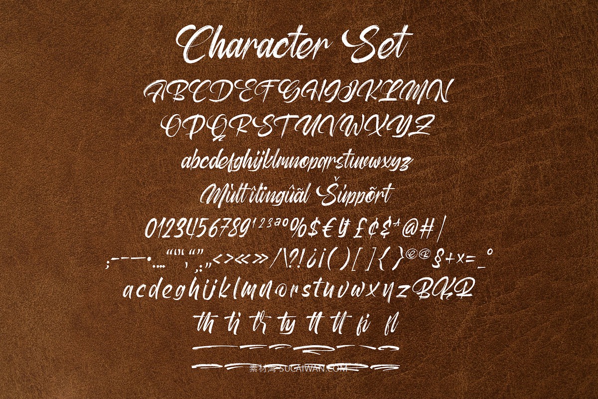 时尚优雅海报服装包装徽标设计笔刷手写英文字体安装包 Aether Melodies – Elegant Dry Brush Font , sucaiwan.com