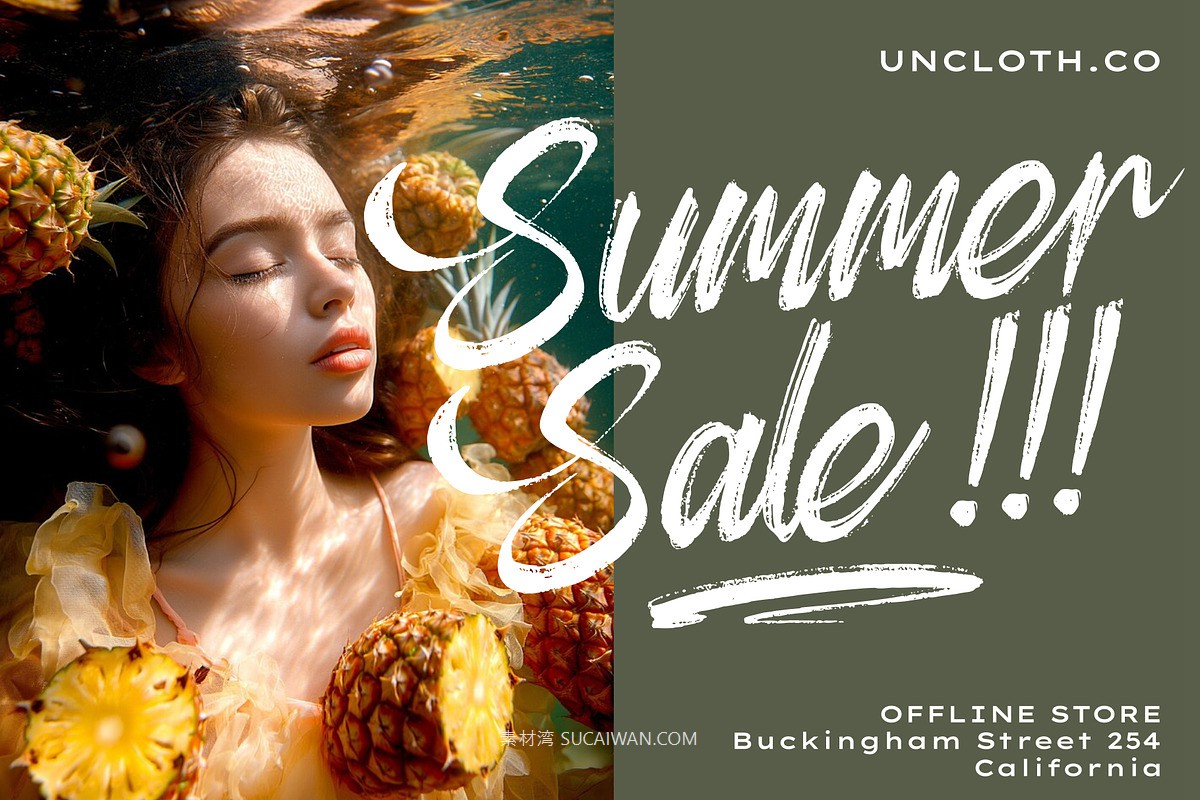 时尚优雅海报服装包装徽标设计笔刷手写英文字体安装包 Aether Melodies – Elegant Dry Brush Font , sucaiwan.com