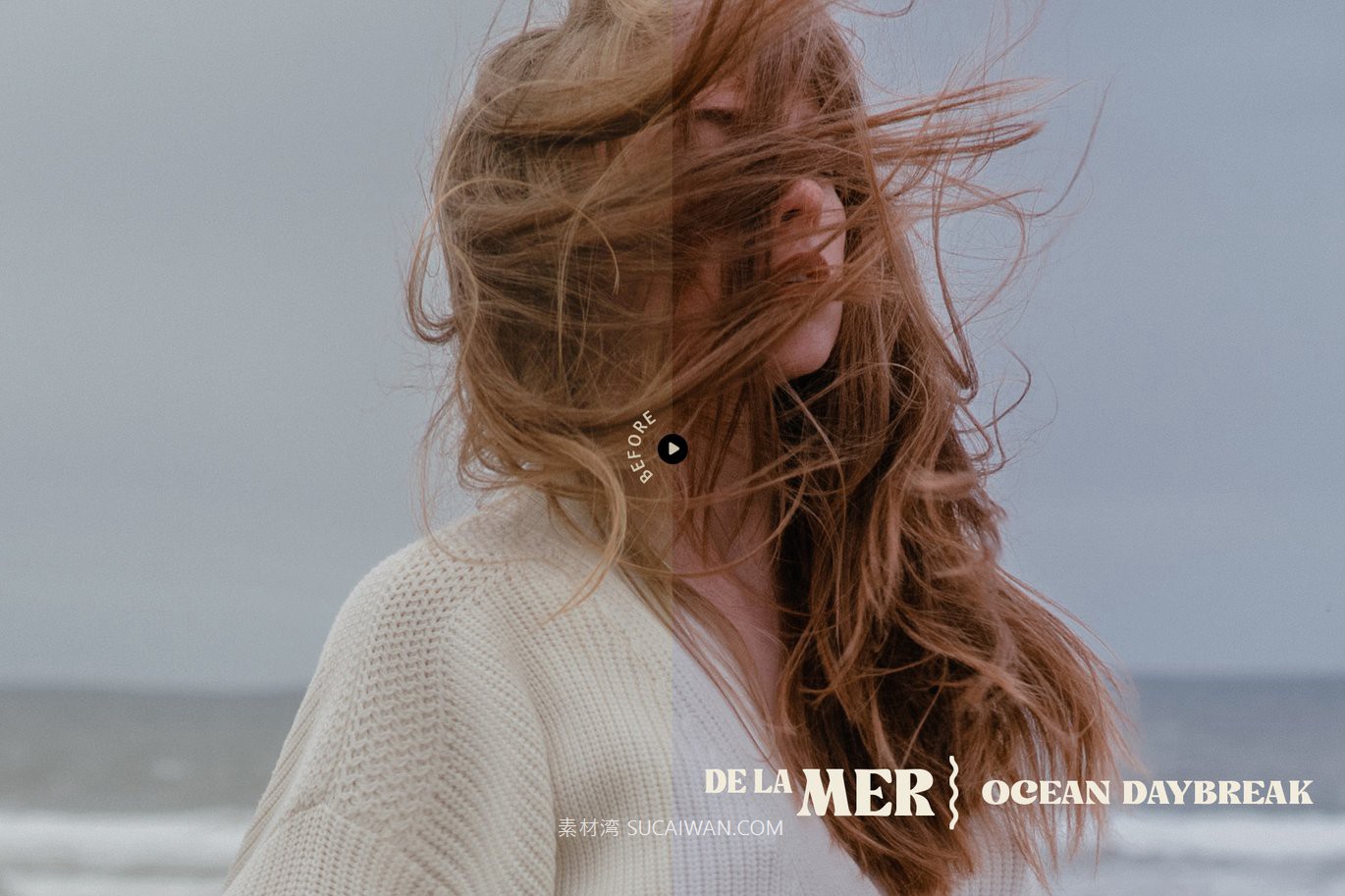 10组时尚复古美学自然冷色调肖像电影照片调色Lightroom预设 De La Mer – Nautical Lightroom Presets , sucaiwan.com