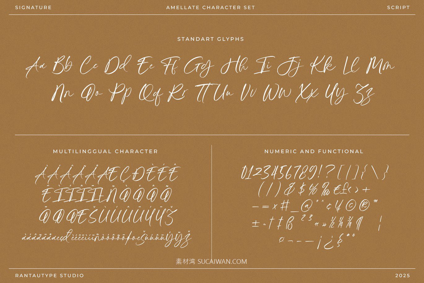 现代时尚品牌杂志包装邀请函设计手写英文字体安装包 Amellate Signature Brush Font , 第2张-素材湾丨精选海外优质设计素材资源 现代时尚品牌杂志包装邀请函设计手写英文字体安装包 Amellate Signature Brush Font , sucaiwan.com
