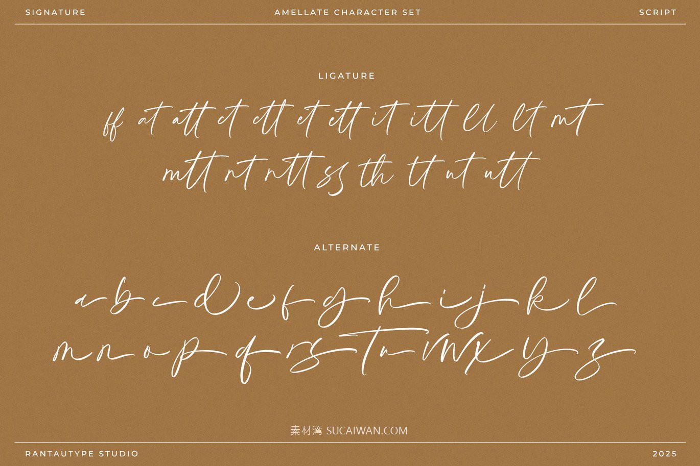 现代时尚品牌杂志包装邀请函设计手写英文字体安装包 Amellate Signature Brush Font , 第14张-素材湾丨精选海外优质设计素材资源 现代时尚品牌杂志包装邀请函设计手写英文字体安装包 Amellate Signature Brush Font , sucaiwan.com