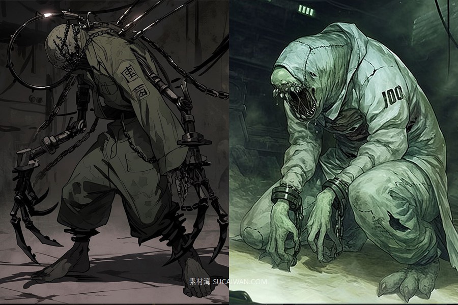 401组Ai人工智能Midjourney生成动漫漫画角色电脑手机壁纸图片/关键词代码咒语素材包 401 Midjourney Prompts for Anime Characters: Vol 3 , sucaiwan.com