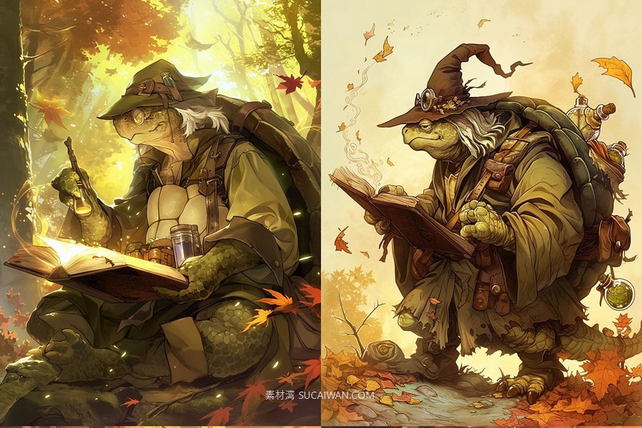 401组Ai人工智能Midjourney生成动漫漫画角色电脑手机壁纸图片/关键词代码咒语素材包 401 Midjourney Prompts for Anime Characters: Vol 3 , sucaiwan.com