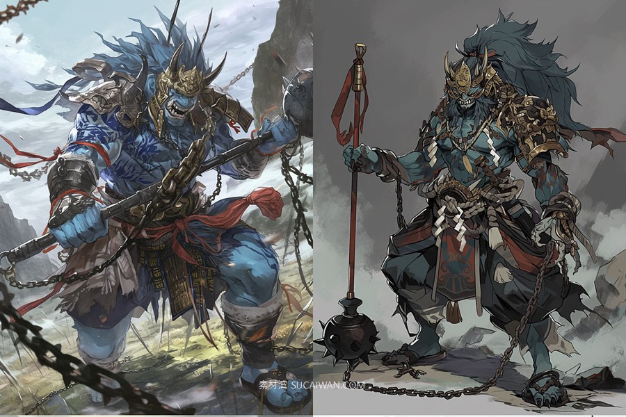 401组Ai人工智能Midjourney生成动漫漫画角色电脑手机壁纸图片/关键词代码咒语素材包 401 Midjourney Prompts for Anime Characters: Vol 3 , sucaiwan.com