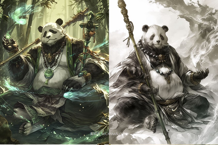 401组Ai人工智能Midjourney生成动漫漫画角色电脑手机壁纸图片/关键词代码咒语素材包 401 Midjourney Prompts for Anime Characters: Vol 3 , sucaiwan.com