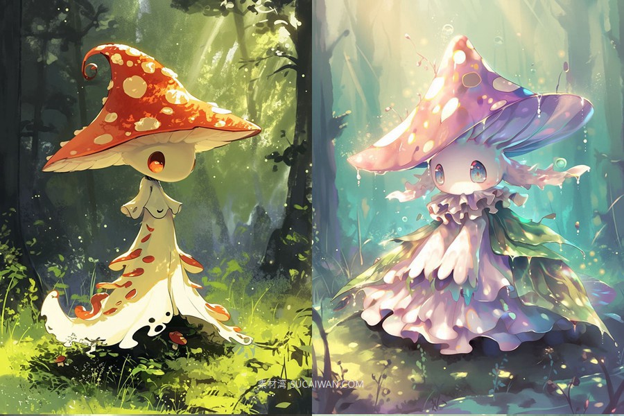 401组Ai人工智能Midjourney生成动漫漫画角色电脑手机壁纸图片/关键词代码咒语素材包 401 Midjourney Prompts for Anime Characters: Vol 3 , sucaiwan.com