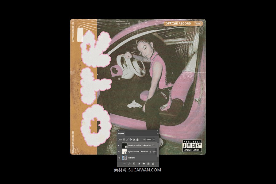 50+款复古做旧嘻哈电音风专辑黑胶唱片封面设计PSD模板+标签贴纸PNG免抠图 Off The Record – Vinyl Textures by BLKMARKET© , 第5张-素材湾丨精选海外优质设计素材资源 50+款复古做旧嘻哈电音风专辑黑胶唱片封面设计PSD模板+标签贴纸PNG免抠图 Off The Record – Vinyl Textures by BLKMARKET© , sucaiwan.com