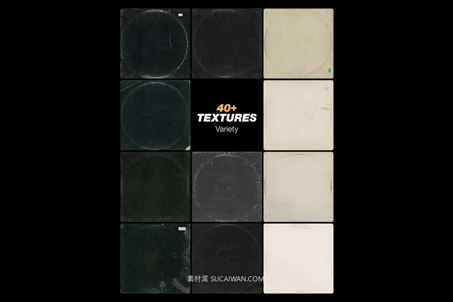 50+款复古做旧嘻哈电音风专辑黑胶唱片封面设计PSD模板+标签贴纸PNG免抠图 Off The Record – Vinyl Textures by BLKMARKET© , 第8张-素材湾丨精选海外优质设计素材资源 50+款复古做旧嘻哈电音风专辑黑胶唱片封面设计PSD模板+标签贴纸PNG免抠图 Off The Record – Vinyl Textures by BLKMARKET© , sucaiwan.com