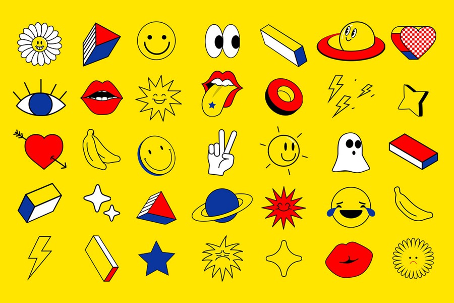 36款复古俏皮趣味表情包Y2K美学潮流贴纸海报设计免扣PNG素材 Pixflow - Retro Emoji Pack , 第7张-素材湾丨精选海外优质设计素材资源 36款复古俏皮趣味表情包Y2K美学潮流贴纸海报设计免扣PNG素材 Pixflow - Retro Emoji Pack , sucaiwan.com