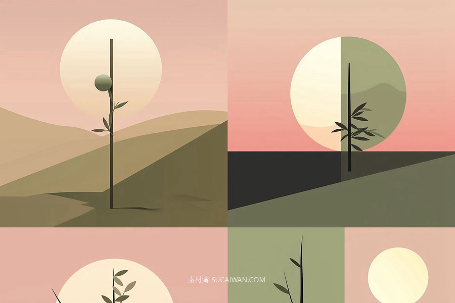 352组Ai智能Midjourney生成基督教元素手机电脑壁纸图片+代码咒语关键词素材 352 Midjourney Prompts for Christianity: Vol2 , sucaiwan.com