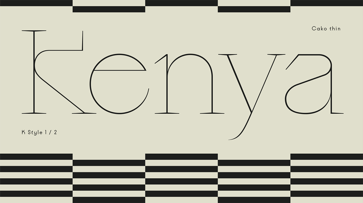 潮流逆反差视觉海报标题logo设计psai英文字体安装包 Cako Font Family 设计素材 sucaiwan.com