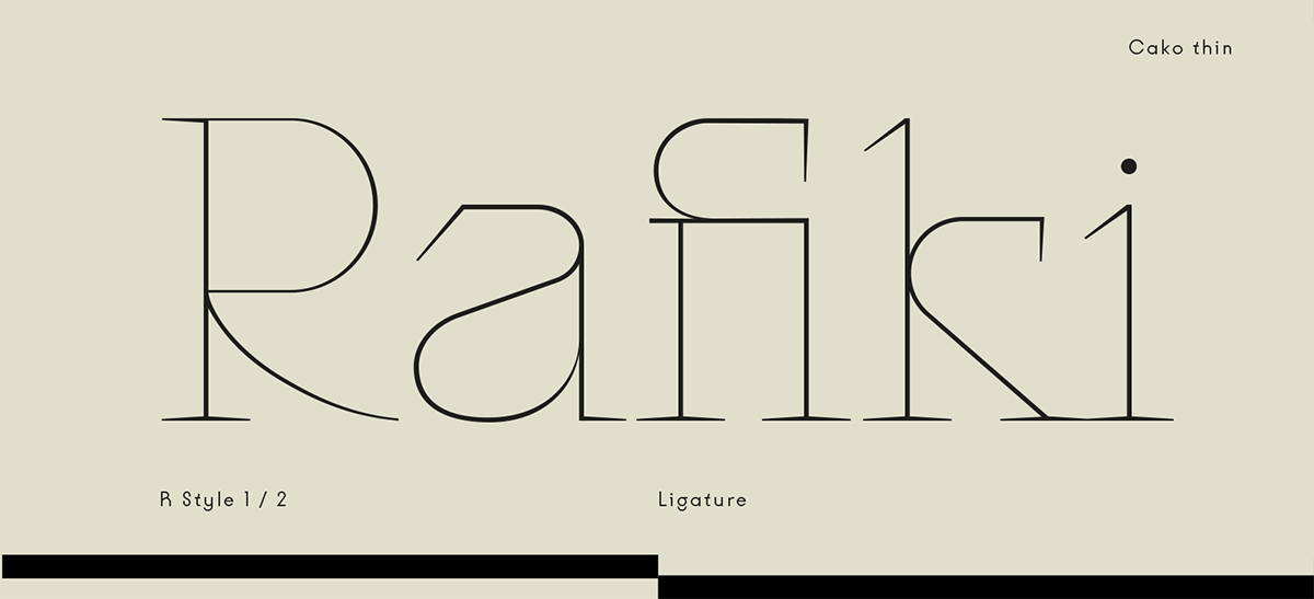 潮流逆反差视觉海报标题logo设计psai英文字体安装包 Cako Font Family 设计素材 sucaiwan.com