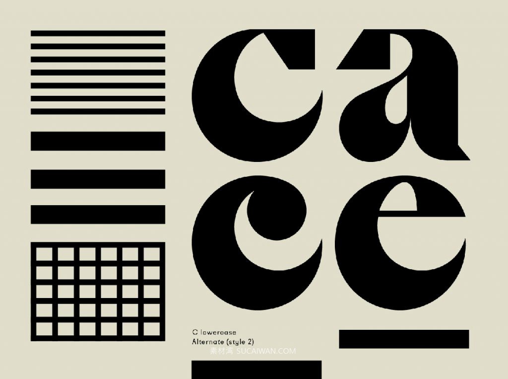 潮流逆反差视觉海报标题logo设计psai英文字体安装包 Cako Font Family 设计素材 sucaiwan.com