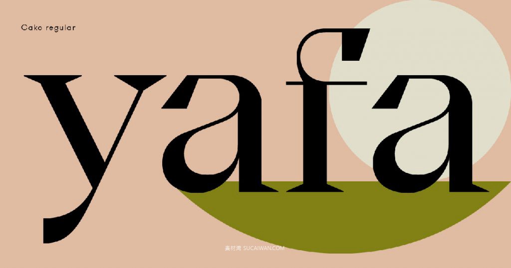 潮流逆反差视觉海报标题logo设计psai英文字体安装包 Cako Font Family 设计素材 sucaiwan.com