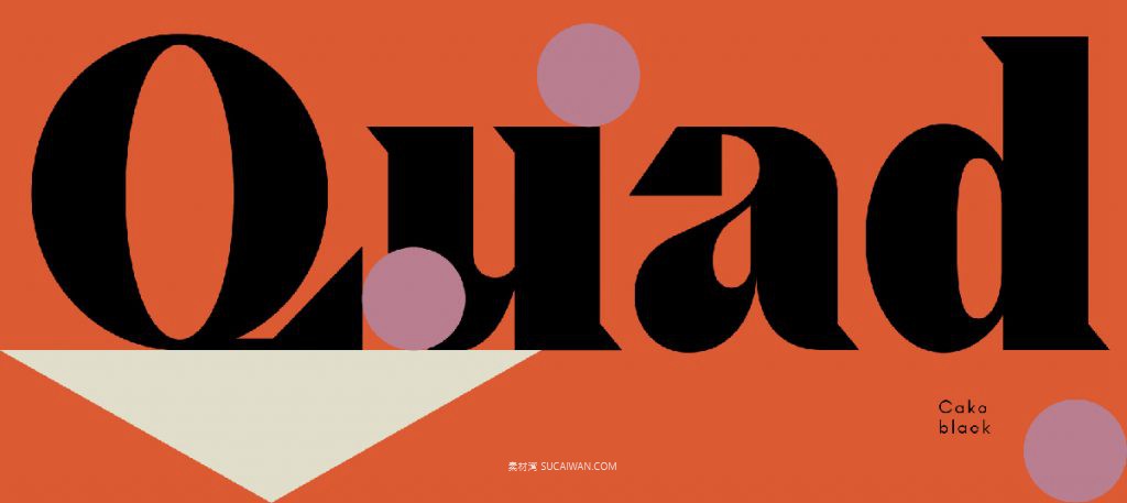 潮流逆反差视觉海报标题logo设计psai英文字体安装包 Cako Font Family 设计素材 sucaiwan.com