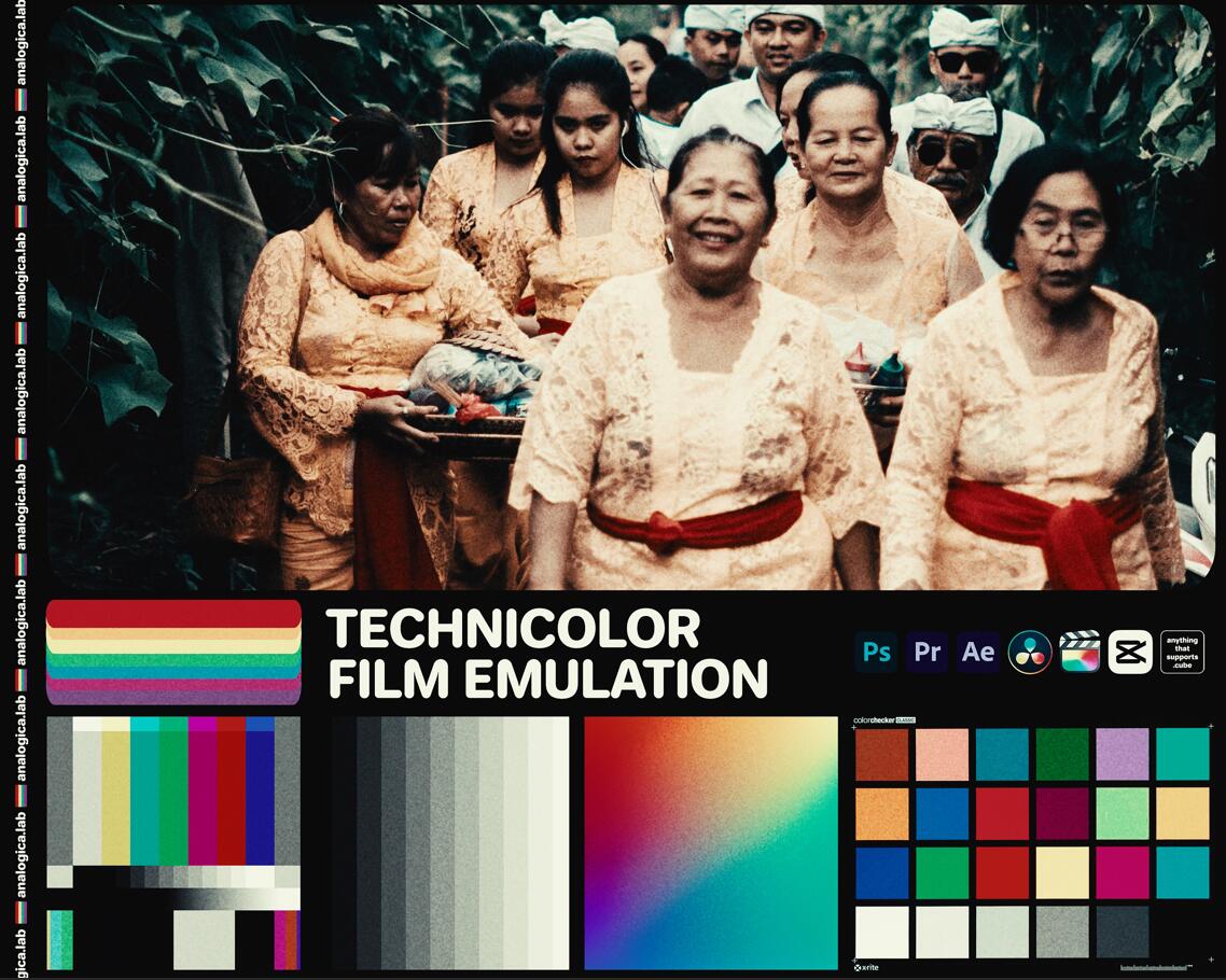 复古电影美学Technicolor特艺彩色胶片模拟分级LUT调色预设 Analogica Lab – LUT TECHNICOLOR Film Emulation , 第1张-素材湾丨精选海外优质设计素材资源 复古电影美学Technicolor特艺彩色胶片模拟分级LUT调色预设 Analogica Lab – LUT TECHNICOLOR Film Emulation , sucaiwan.com