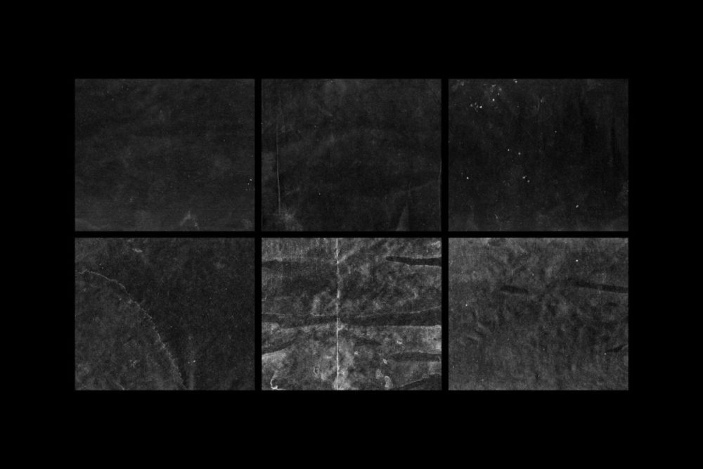 12款黑色褶皱划痕折痕杂点复古美学纸张纹理背景图片设计素材 Authentic Black Paper Overlay Textures , sucaiwan.com
