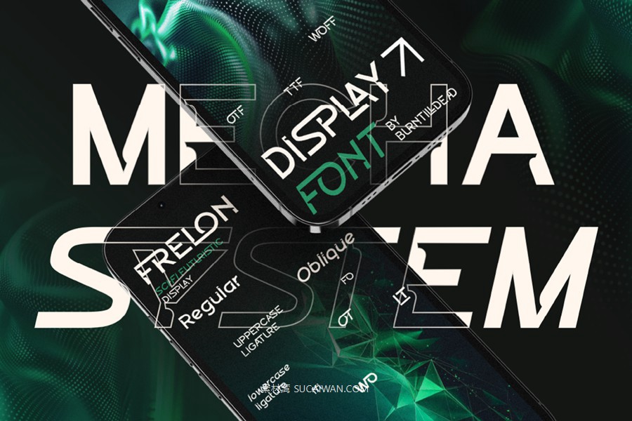 未来科幻赛博朋克风品牌游戏徽标设计无衬线英文字体安装包 Frelon 设计素材 第6张-素材湾丨精选海外优质设计素材资源 未来科幻赛博朋克风品牌游戏徽标设计无衬线英文字体安装包 Frelon 设计素材 sucaiwan.com