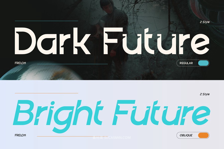 未来科幻赛博朋克风品牌游戏徽标设计无衬线英文字体安装包 Frelon 设计素材 第8张-素材湾丨精选海外优质设计素材资源 未来科幻赛博朋克风品牌游戏徽标设计无衬线英文字体安装包 Frelon 设计素材 sucaiwan.com