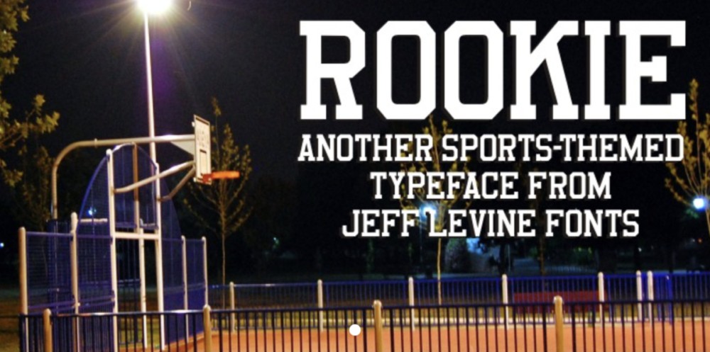 运动风格块状粗体服装标题标志logo品牌设计无衬线英文字体安装包 Myfonts – Rookie JNL , sucaiwan.com
