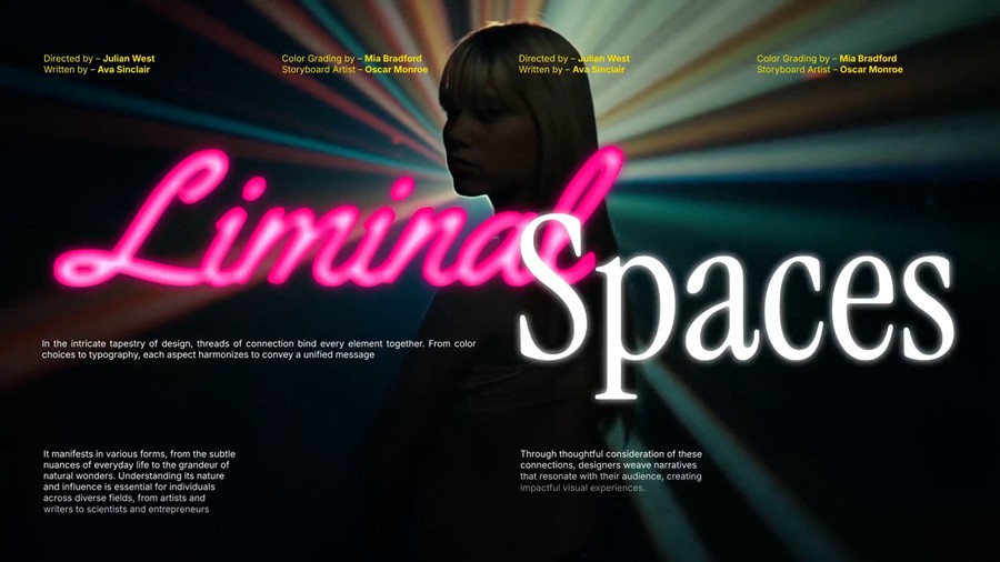 复古时尚电影标题排版动画开场宣传片社交媒体AE模板 Neon Titles , sucaiwan.com