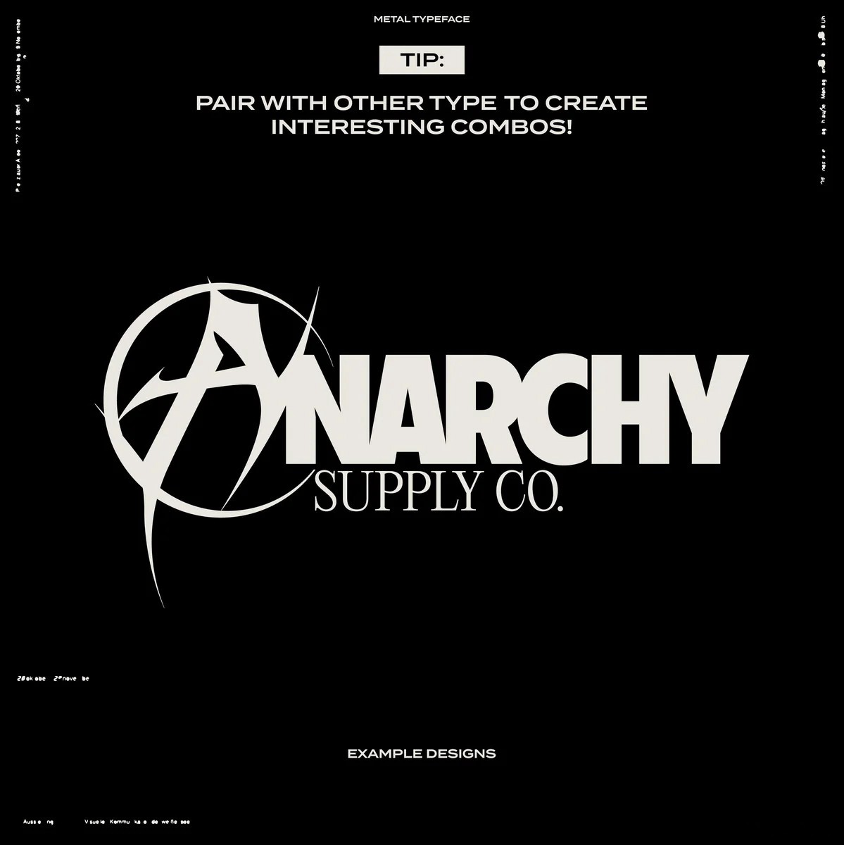 英文字体：科幻未来主义赛博机甲超宽尖锐锋利logo徽标标题排版衬线装饰字体 HVNTER - Metal Typeface , sucaiwan.com