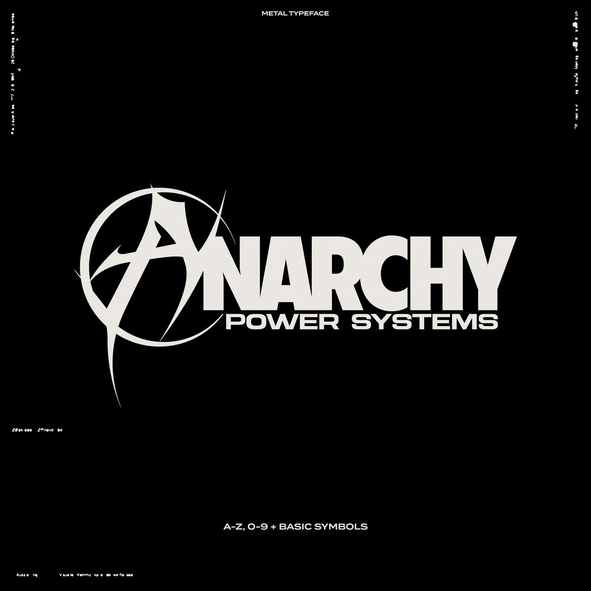 英文字体：科幻未来主义赛博机甲超宽尖锐锋利logo徽标标题排版衬线装饰字体 HVNTER - Metal Typeface , sucaiwan.com