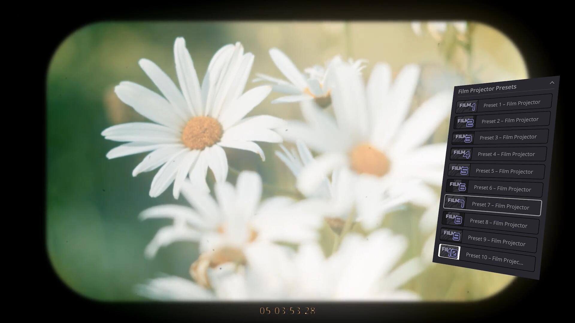 达芬奇预设：复古老式16/35mm胶片电影放映机模拟视觉效果预设 FILM PROJECTOR EMULATOR , sucaiwan.com