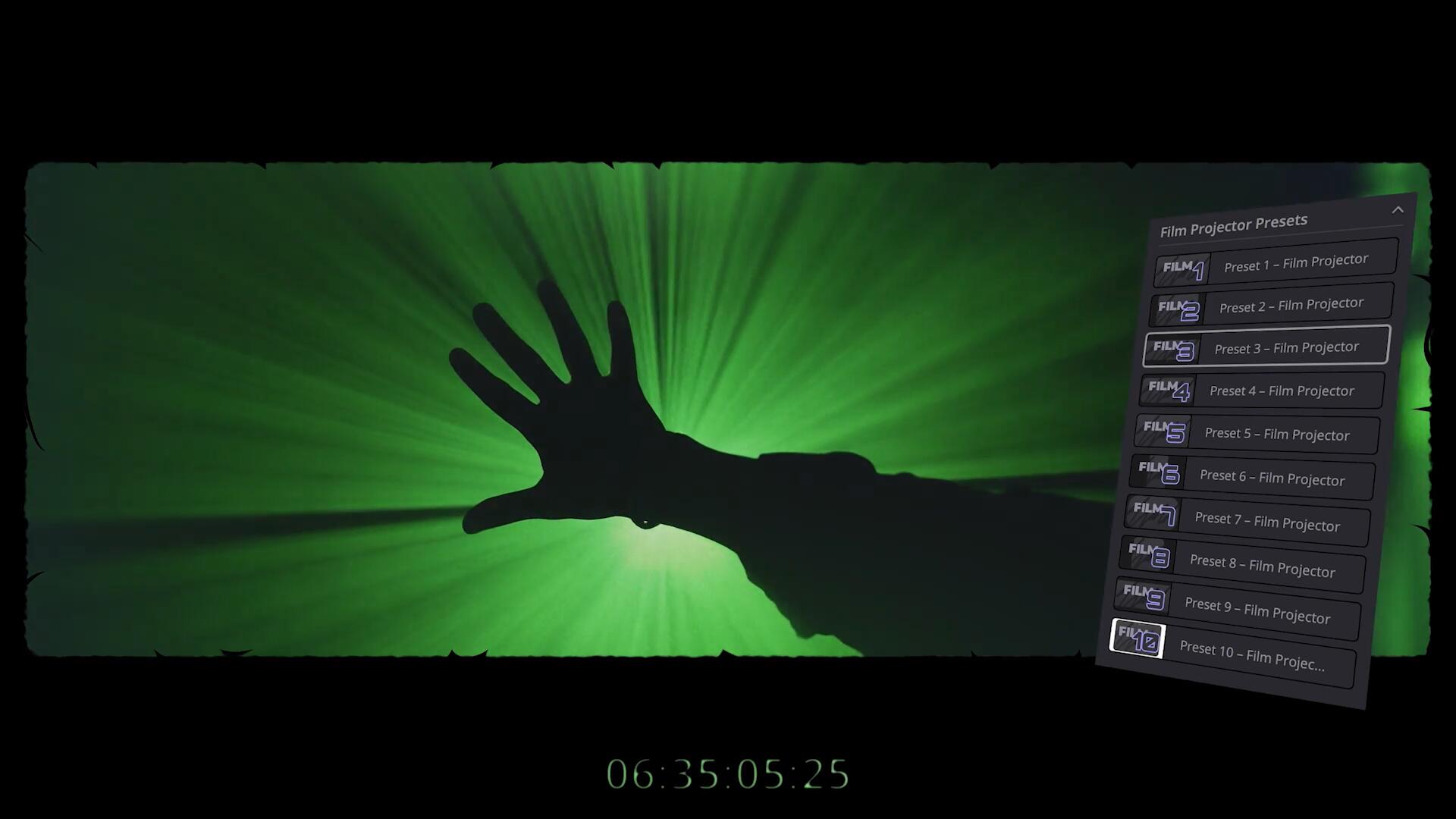 达芬奇预设：复古老式16/35mm胶片电影放映机模拟视觉效果预设 FILM PROJECTOR EMULATOR , sucaiwan.com