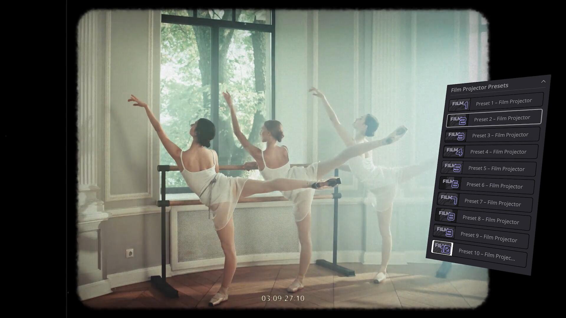 达芬奇预设：复古老式16/35mm胶片电影放映机模拟视觉效果预设 FILM PROJECTOR EMULATOR , sucaiwan.com