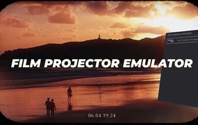 达芬奇预设：复古老式16/35mm胶片电影放映机模拟视觉效果预设 FILM PROJECTOR EMULATOR