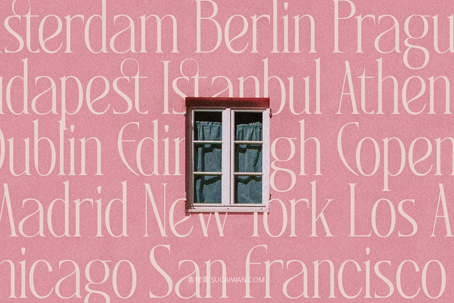 复古风格精致古典美学艺术衬线连字标题logo排版装饰字体 SLTF Rogue Rebellion - Ligature Serif Font , sucaiwan.com