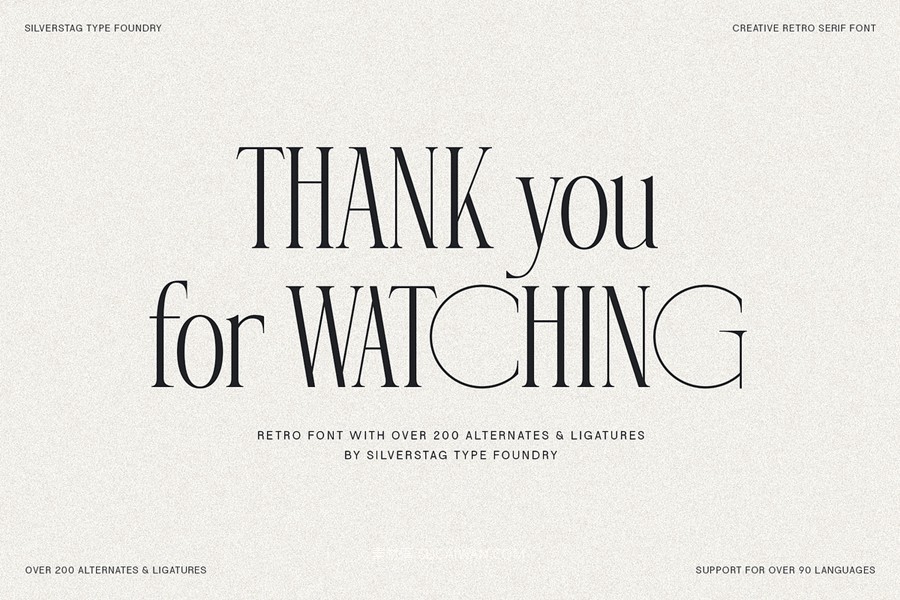 复古风格精致古典美学艺术衬线连字标题logo排版装饰字体 SLTF Rogue Rebellion - Ligature Serif Font , sucaiwan.com