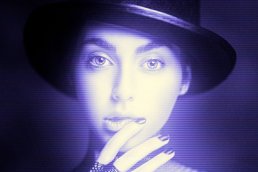 未来赛博朋克CRT全息发光照片效果ps特效滤镜样机 CRT Hologram Effect , 第6张-素材湾丨精选海外优质设计素材资源 未来赛博朋克CRT全息发光照片效果ps特效滤镜样机 CRT Hologram Effect , sucaiwan.com