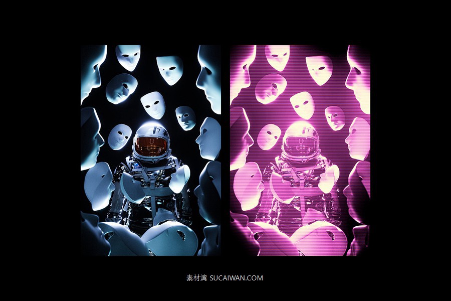 未来赛博朋克CRT全息发光照片效果ps特效滤镜样机 CRT Hologram Effect , 第7张-素材湾丨精选海外优质设计素材资源 未来赛博朋克CRT全息发光照片效果ps特效滤镜样机 CRT Hologram Effect , sucaiwan.com