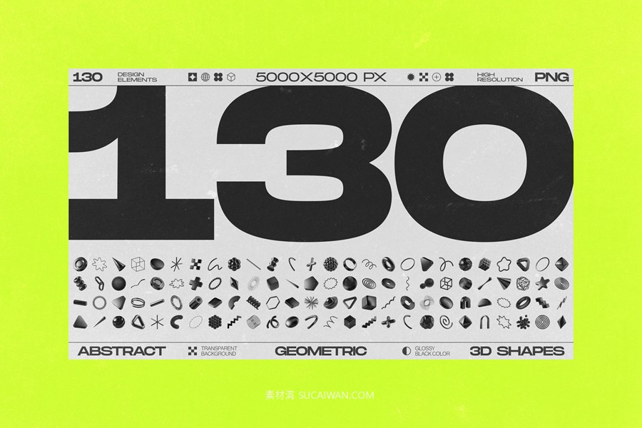 130款未来科幻3D立体抽象几何图形视觉海报png免抠背景图设计素材 130 Black 3D Elements Collection Vol.1 by Samolevsky , 第2张-素材湾丨精选海外优质设计素材资源 130款未来科幻3D立体抽象几何图形视觉海报png免抠背景图设计素材 130 Black 3D Elements Collection Vol.1 by Samolevsky , sucaiwan.com