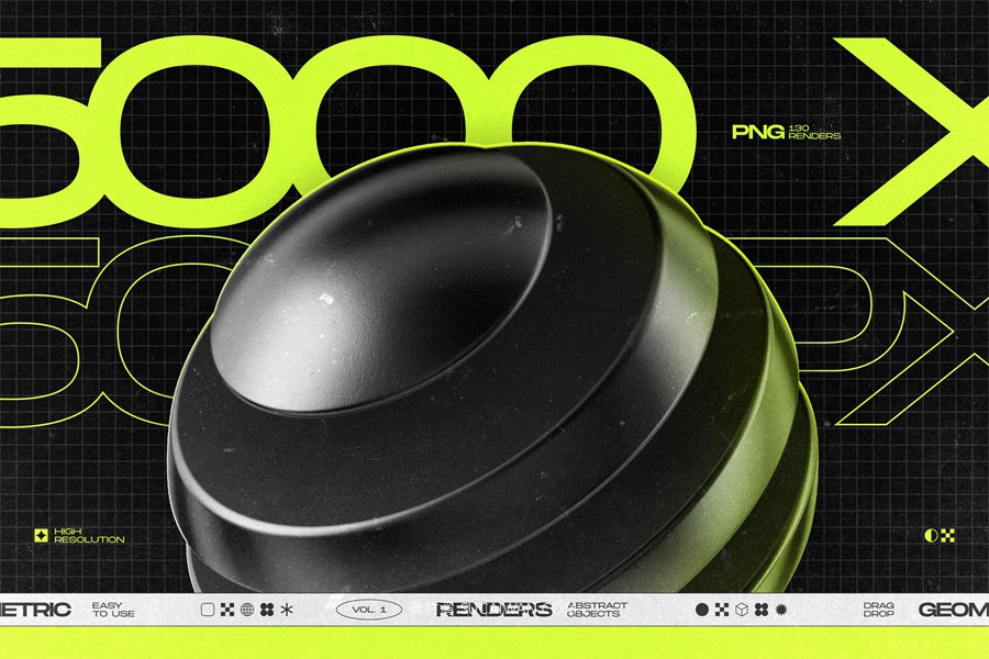 130款未来科幻3D立体抽象几何图形视觉海报png免抠背景图设计素材 130 Black 3D Elements Collection Vol.1 by Samolevsky , 第4张-素材湾丨精选海外优质设计素材资源 130款未来科幻3D立体抽象几何图形视觉海报png免抠背景图设计素材 130 Black 3D Elements Collection Vol.1 by Samolevsky , sucaiwan.com