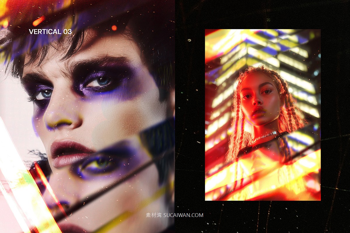 故障失真扭曲照片效果ps特效滤镜样机 Distorted Mirror Photo Effect , 第10张-素材湾丨精选海外优质设计素材资源 故障失真扭曲照片效果ps特效滤镜样机 Distorted Mirror Photo Effect , sucaiwan.com