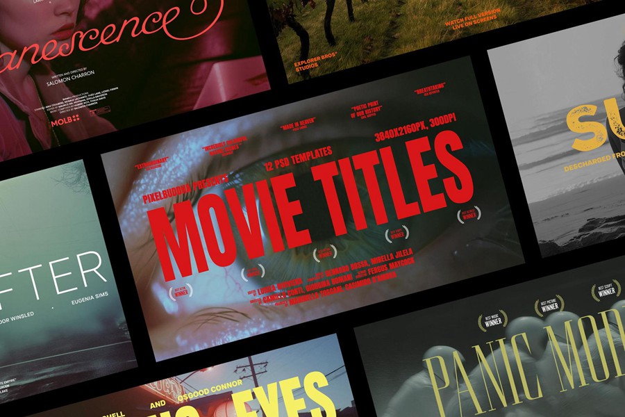 12款电影电视剧预告片海报psd分层源文件模版 Film Titles Collection , 第1张-素材湾丨精选海外优质设计素材资源 12款电影电视剧预告片海报psd分层源文件模版 Film Titles Collection , sucaiwan.com