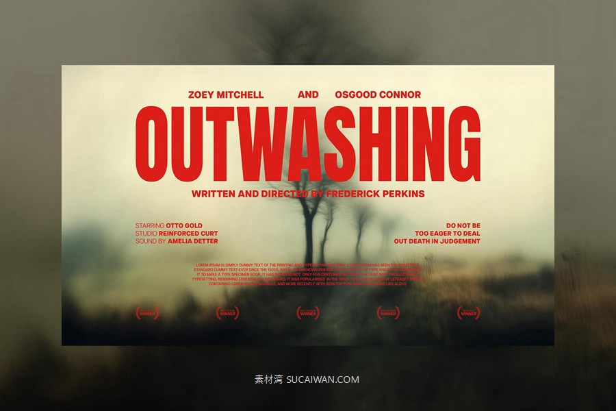 12款电影电视剧预告片海报psd分层源文件模版 Film Titles Collection , 第5张-素材湾丨精选海外优质设计素材资源 12款电影电视剧预告片海报psd分层源文件模版 Film Titles Collection , sucaiwan.com