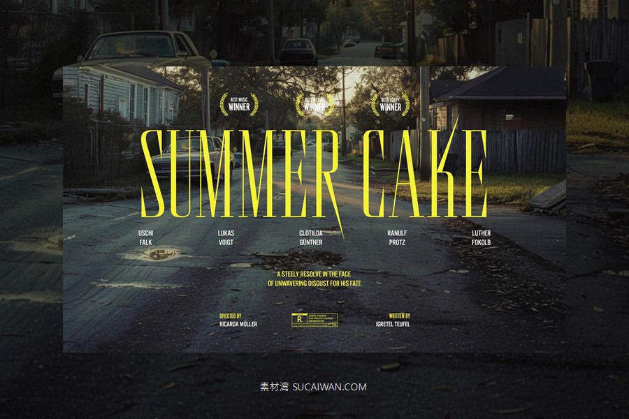 12款电影电视剧预告片海报psd分层源文件模版 Film Titles Collection , 第7张-素材湾丨精选海外优质设计素材资源 12款电影电视剧预告片海报psd分层源文件模版 Film Titles Collection , sucaiwan.com